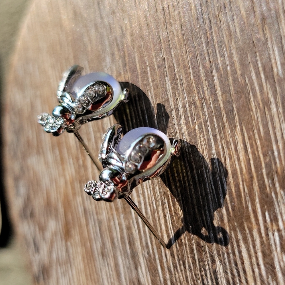 Color Shifting Ladybird Stud Earrings, 925 Sterling Silver - Picture 5 of 6